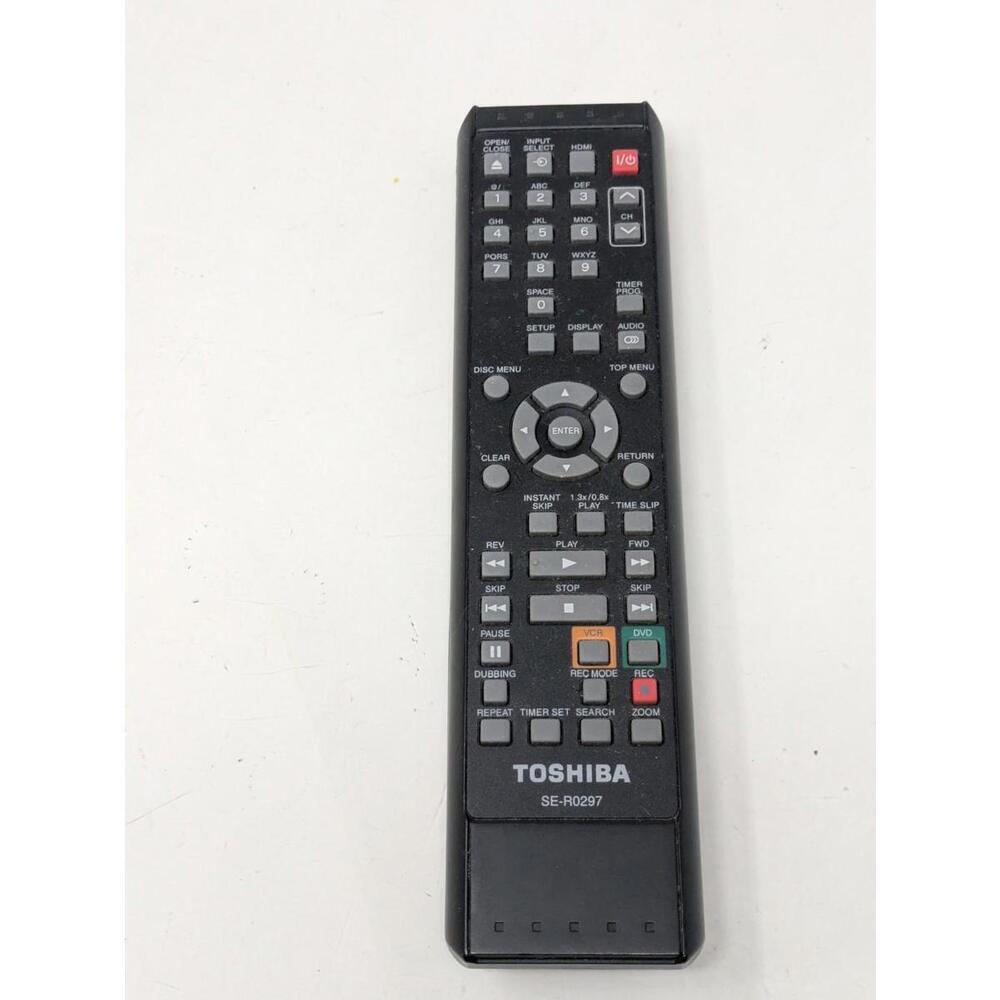 Genuine Toshiba SE-R0297 VCR/DVD Combo Unit Remote Control OEM